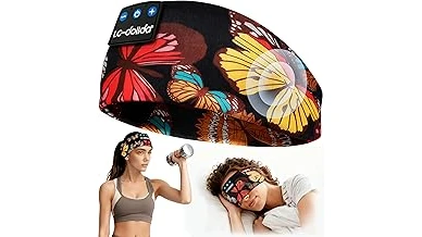 The image shows a collection of comfortable headbands with integrated earphones, highlighting best-selling designs.