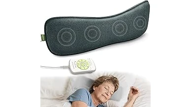 This image shows a comfortable pillow with an integrated Bluetooth speaker, perfect for bedside listening.